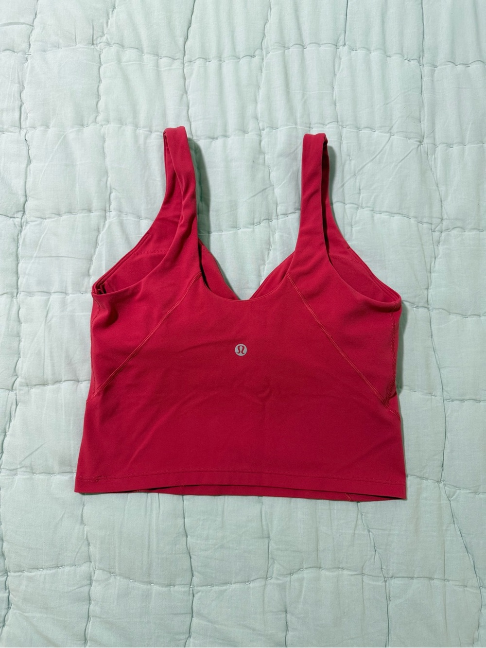 lululemon athletica Align Pink-Red Support Crop Sports Bra